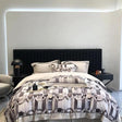 Egyptian Cotton Bed Linen Set  Geometric Pattern Design - Product showcase