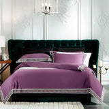 Egyptian Cotton Duvet Set  Premium Bedding With Decorative Border - Product detail 10