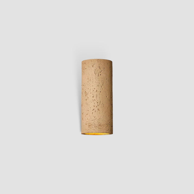 Modern Cement Wall Light  Cylindrical Textured Design - Product showcase
