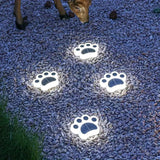 Solar Paw Print Garden Lights  Automatic LED Path Illumination - Product example