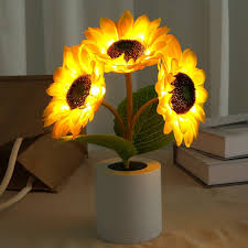 Sunflower Table Lamp  LED Floral Night Light - Product example