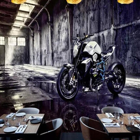 BMW motorcycle urban design file showing detailed industrial pattern and textures