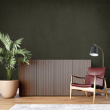 Industrial style green wall mural in contemporary dining space