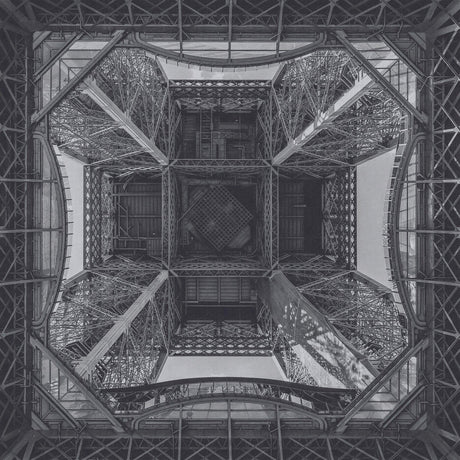 Eiffel Tower geometric pattern design file showing intricate architectural details and symmetrical layout