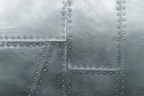 Industrial wallpaper design file showing detailed riveted steel plate pattern and texture