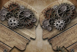 Industrial gear and wood design file showing detailed mechanical pattern and texture
