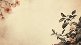 Japanese floral wallpaper design file showing detailed cherry blossoms and bird pattern