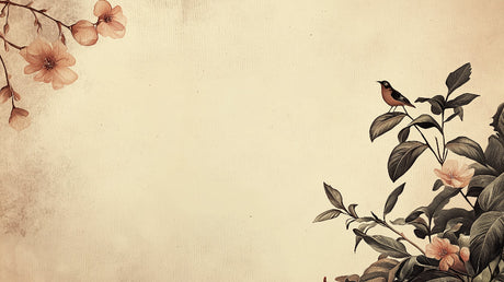 Japanese floral wallpaper design file showing detailed cherry blossoms and bird pattern