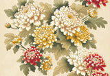 Japanese Chrysanthemum wallpaper design file showing intricate floral pattern with delicate line work