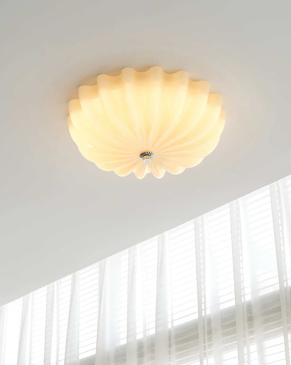 Art Deco Ceiling Light  Shell Glass Design - Product detail 16