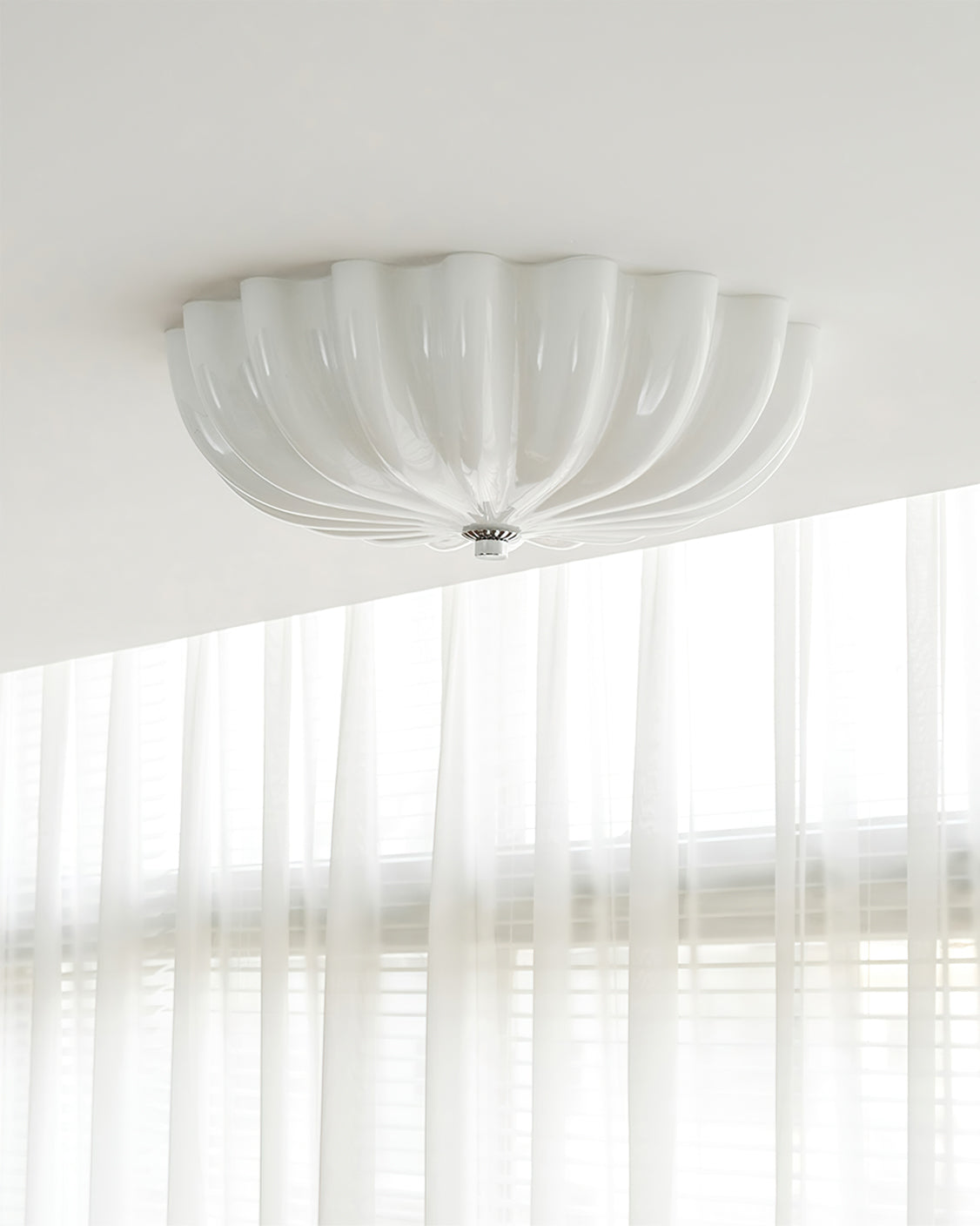 Art Deco Ceiling Light  Shell Glass Design - Product detail 14