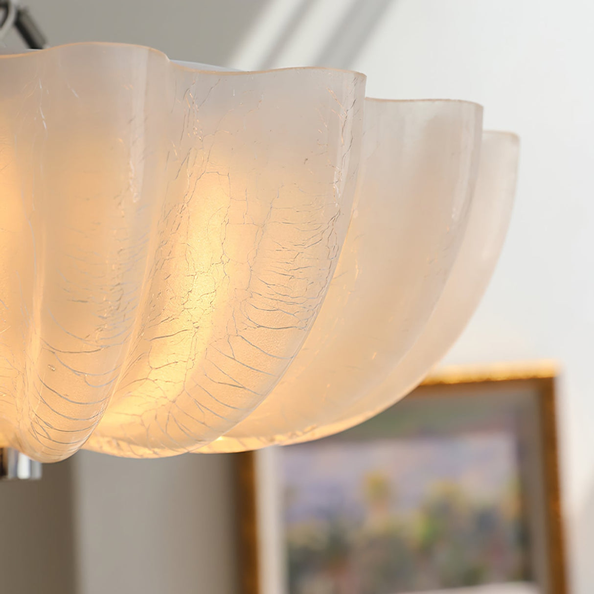 Art Deco Ceiling Light  Shell Glass Design - Product detail 6
