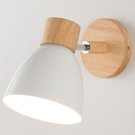 Scandinavian Wall Lamp  Wood and Metal Reading Light - Product detail 4