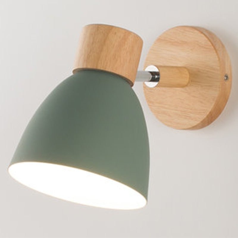 Scandinavian Wall Lamp  Wood and Metal Reading Light - Product detail 6