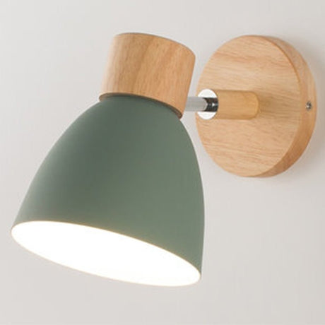 Scandinavian Wall Lamp  Wood and Metal Reading Light - Product detail 6