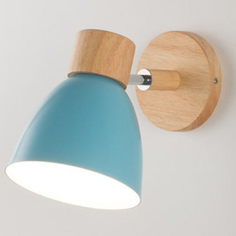 Scandinavian Wall Lamp  Wood and Metal Reading Light - Product detail 7