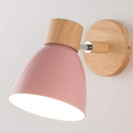 Scandinavian Wall Lamp  Wood and Metal Reading Light - Product detail 8