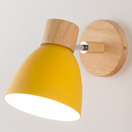 Scandinavian Wall Lamp  Wood and Metal Reading Light - Product detail 9