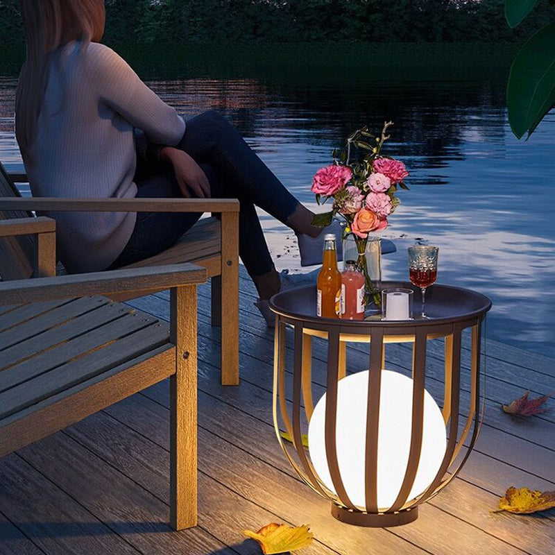 Solar Garden Lamp  Modern Planter Stand Design - Product detail 5