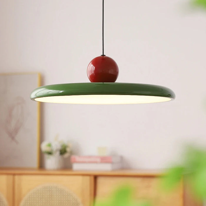 Modern Pendant Light  Bauhaus-Inspired Glass Disc Design - Product example
