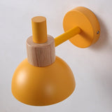Scandinavian Wall Light  Wood and Metal Dome Design - Product detail 9