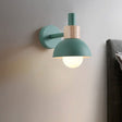 Scandinavian Wall Light  Wood and Metal Dome Design - Product detail 6