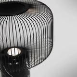 Modern Table Lamp  Black Marble Base with Wire Cage Shade - Product detail 16