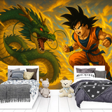 Dragon Ball Z Mural Wallpaper  Epic Goku Shenron Battle - Detailed wallpaper pattern view