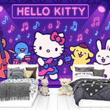Hello Kitty mural wallpaper  Musical Festival - Premium wallpaper design showcase