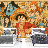 One Piece Manga Mural Wallpaper  Pirates Gallery Collection - Wallpaper application example