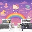 Hello Kitty Mural Wallpaper  Rainbow Fantasy - Premium wallpaper design showcase