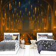 Harry Potter Mural Wallpaper  Magical Feast Hall - Premium wallpaper design showcase