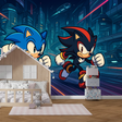 Sonic The Hedgehog Mural Wallpaper  Future City Speed Battle - Premium wallpaper design showcase