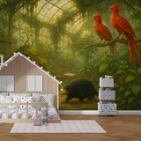 Creature Mural Wallpaper  Harry Potter Fantastic Beasts - Detailed wallpaper pattern view