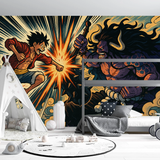 One Piece Mural Wallpaper  Ultimate Pirate Battle Scene - Wallpaper design detail 4