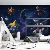 Pokemon Mural Wallpaper  Cosmic Space Journey - Wallpaper application example