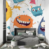 Monster wall design in a child's study area showing versatile use