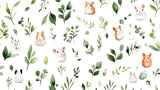 Hamster and green foliage design file showing detailed pattern and soft color palette