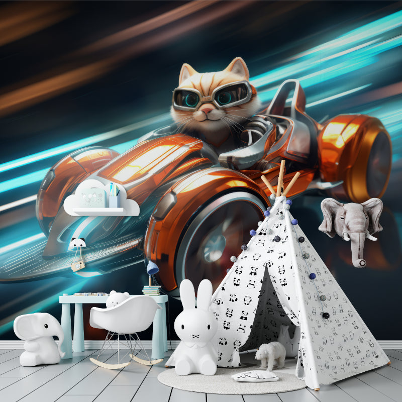 Cat pilot mural creates excitement in children's study area