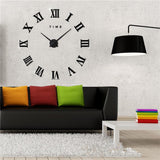 Modern Wall Clock  Roman Numeral Silver Mirror Design - Product detail 8