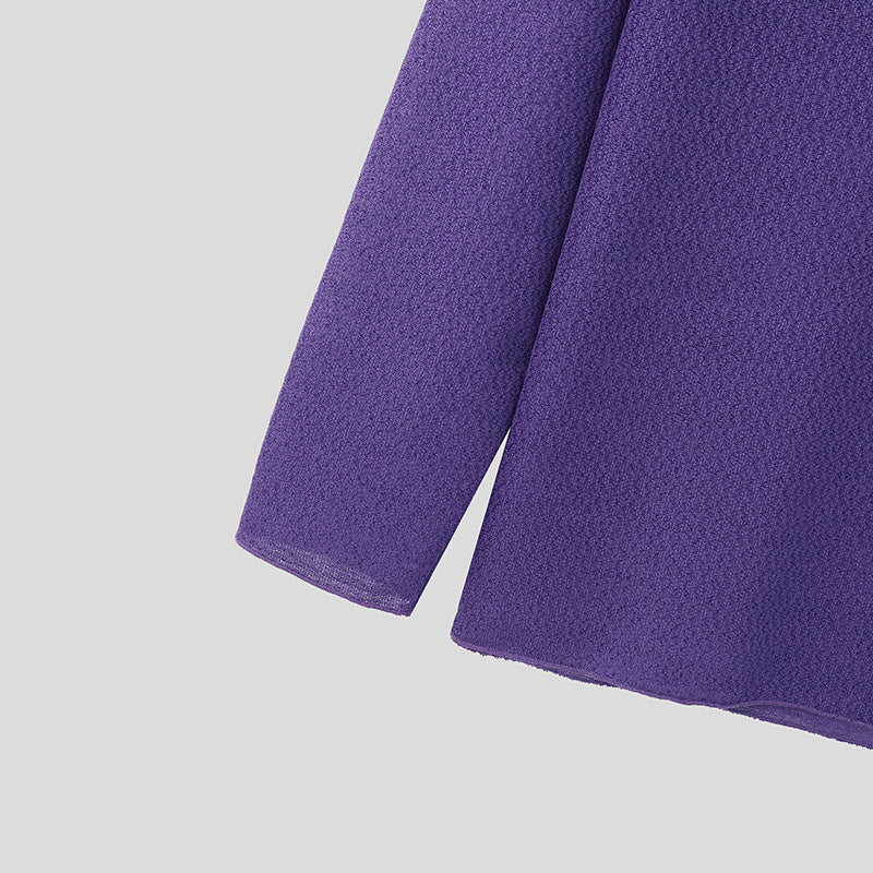 Essential Crew Neck Sweatshirt  Minimalist Cotton Blend Design - Product detail 8