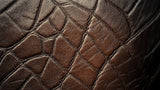 Brown quilted leather wallpaper design file showing detailed pattern and texture