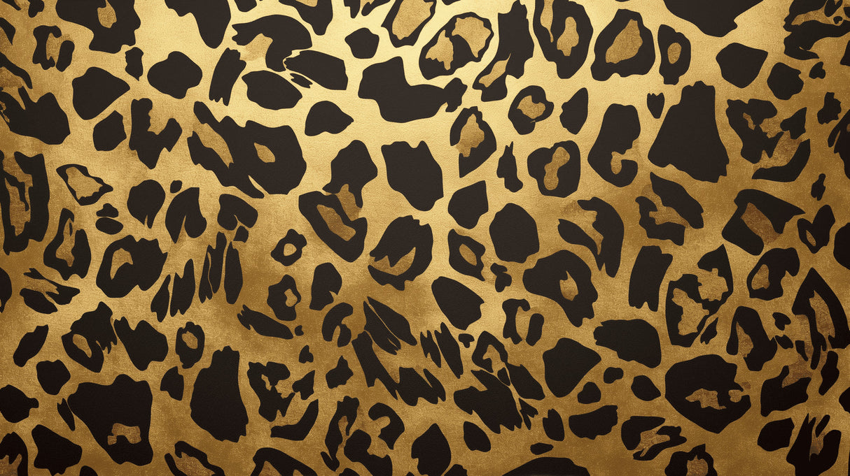Black and Gold Leopard Pattern design file showing detailed spots and metallic finish