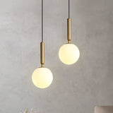 Modern Globe Pendant Light  Brass Cylinder Design - Product detail 5