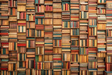 Library wallpaper design file showing detailed vintage book spines pattern