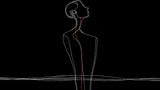 Line Art Mural Wallpaper | Minimalist Figure Design in Black and White