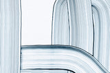 Design file showing precise blue brushstroke pattern on white background