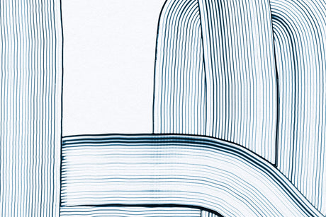Design file showing precise blue brushstroke pattern on white background