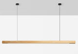 Wooden LED Linear Pendant Light  Pine or Walnut Finish - Product detail 13