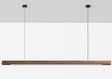 Wooden LED Linear Pendant Light  Pine or Walnut Finish - Product detail 11